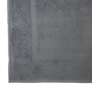 Lodge Linen Graphite Bath Mat 285gm, 58x76cm