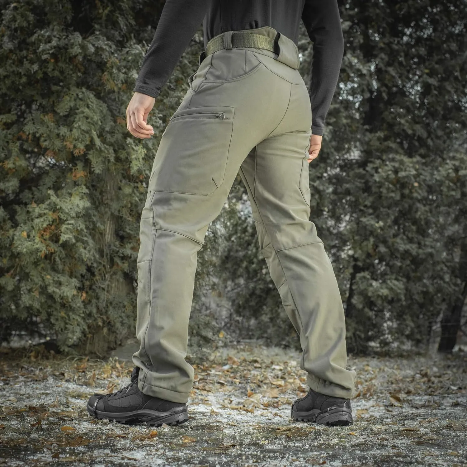 M-Tac Winter Tactical Pants for Men Softshell Insulated Fleece Lined Cargo Pants
