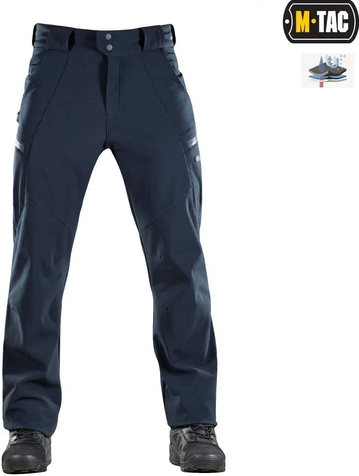 M-Tac Winter Tactical Pants for Men Softshell Insulated Fleece Lined Cargo Pants