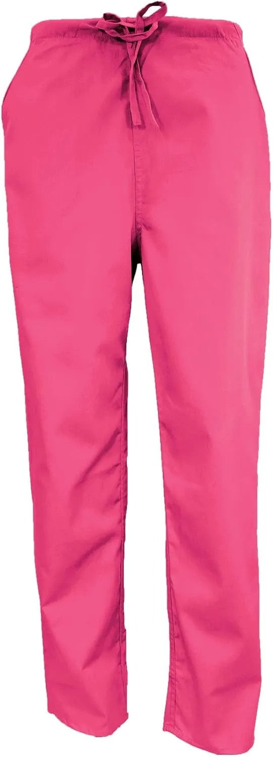 M&M SCRUBS Women Scrub Set V-Neck Medical Scrub Tops and Drawstring Pants - Pack of 2 Set