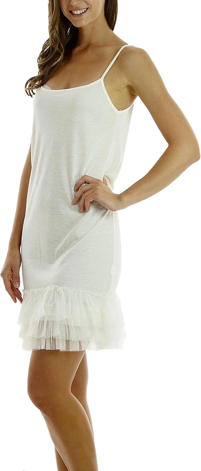 MELODY Women's Knit Camisole Full Slip Dresses