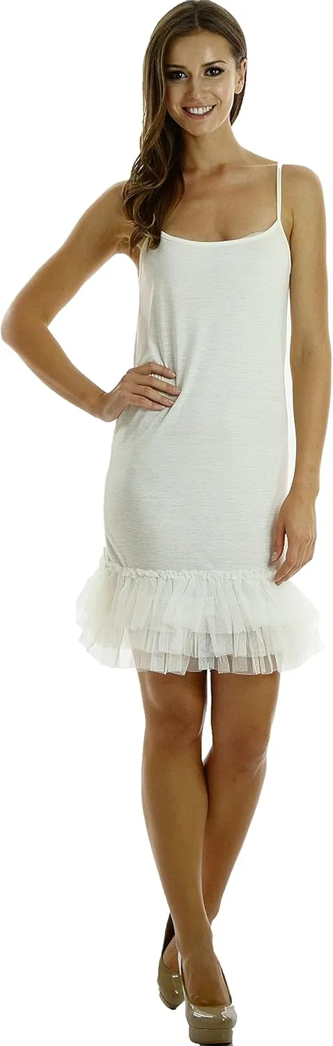 MELODY Women's Knit Camisole Full Slip Dresses