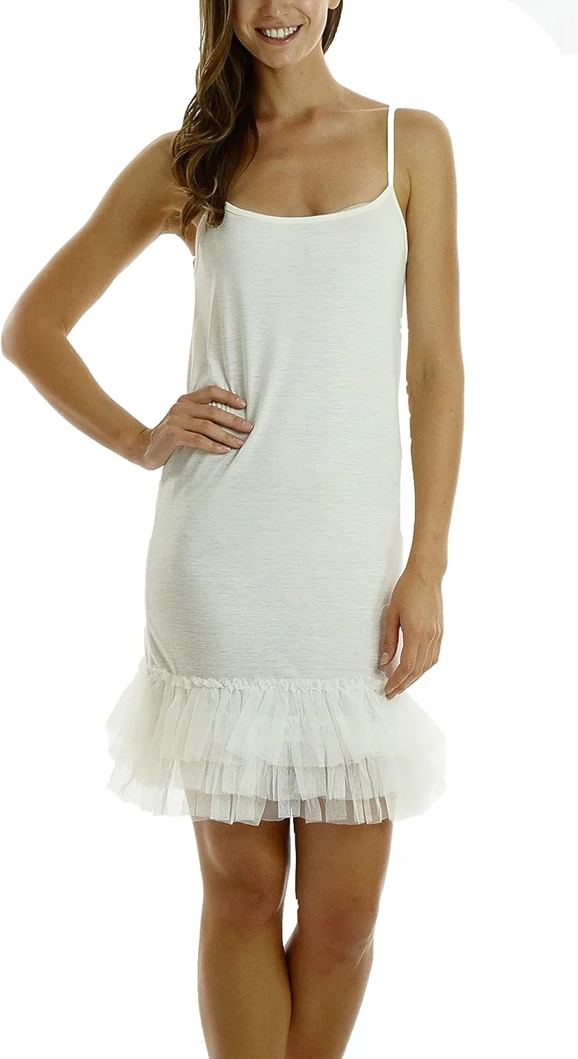 MELODY Women's Knit Camisole Full Slip Dresses