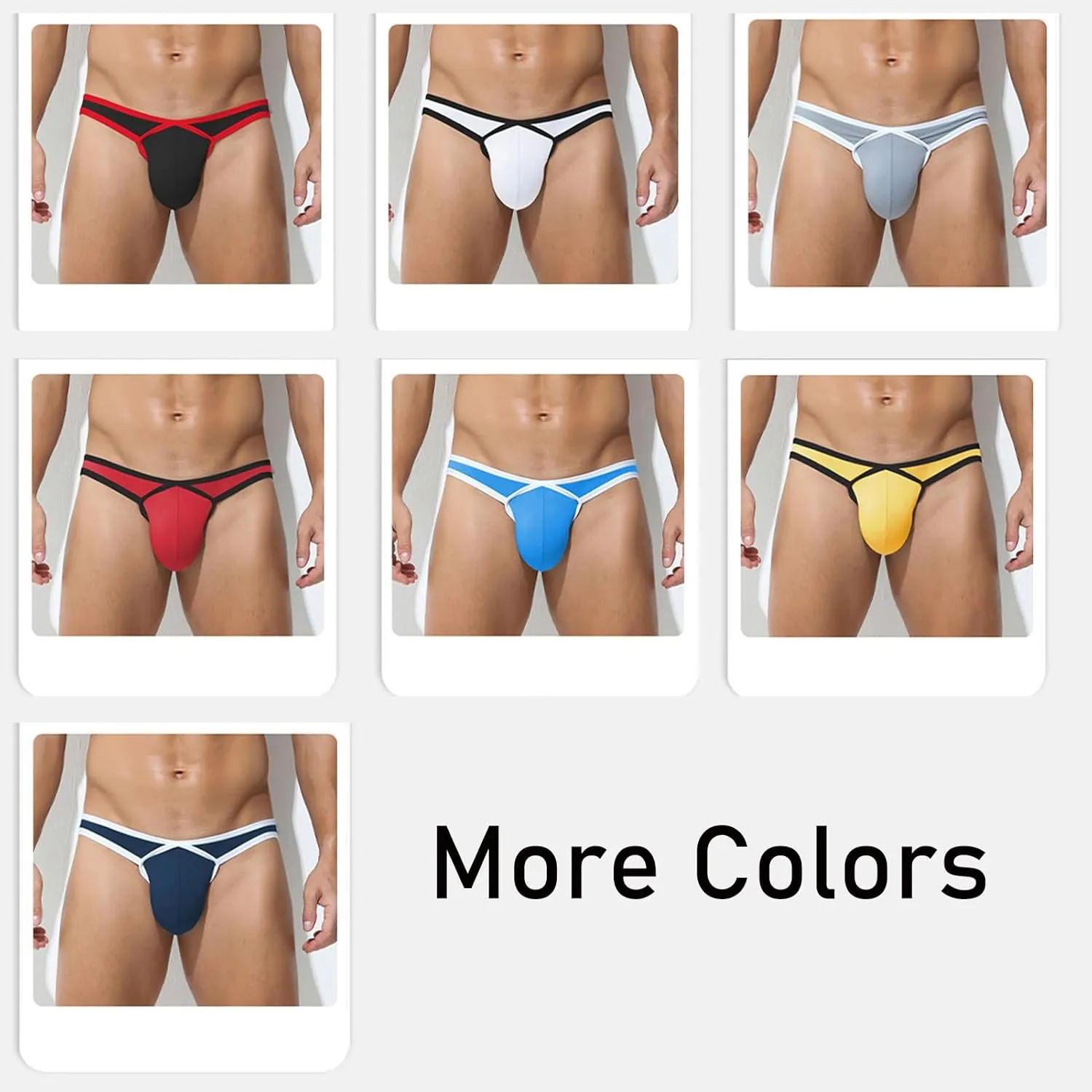 Men Slips Briefs Sexy Underpants Bulge Pouch Underwear Low Waist Panties Lingerie