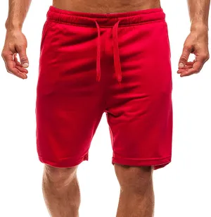 Mens Baggy Cargo Pants, Elastic Waist Drawstring Casual Classic Summer Shorts Pockets Loose Beach Shorts Plus Size