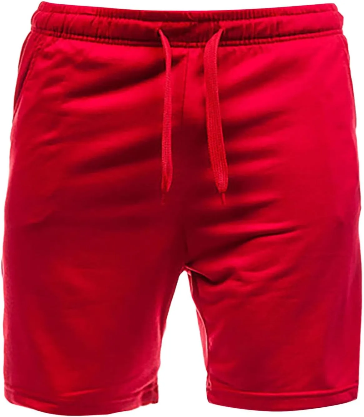 Mens Baggy Cargo Pants, Elastic Waist Drawstring Casual Classic Summer Shorts Pockets Loose Beach Shorts Plus Size