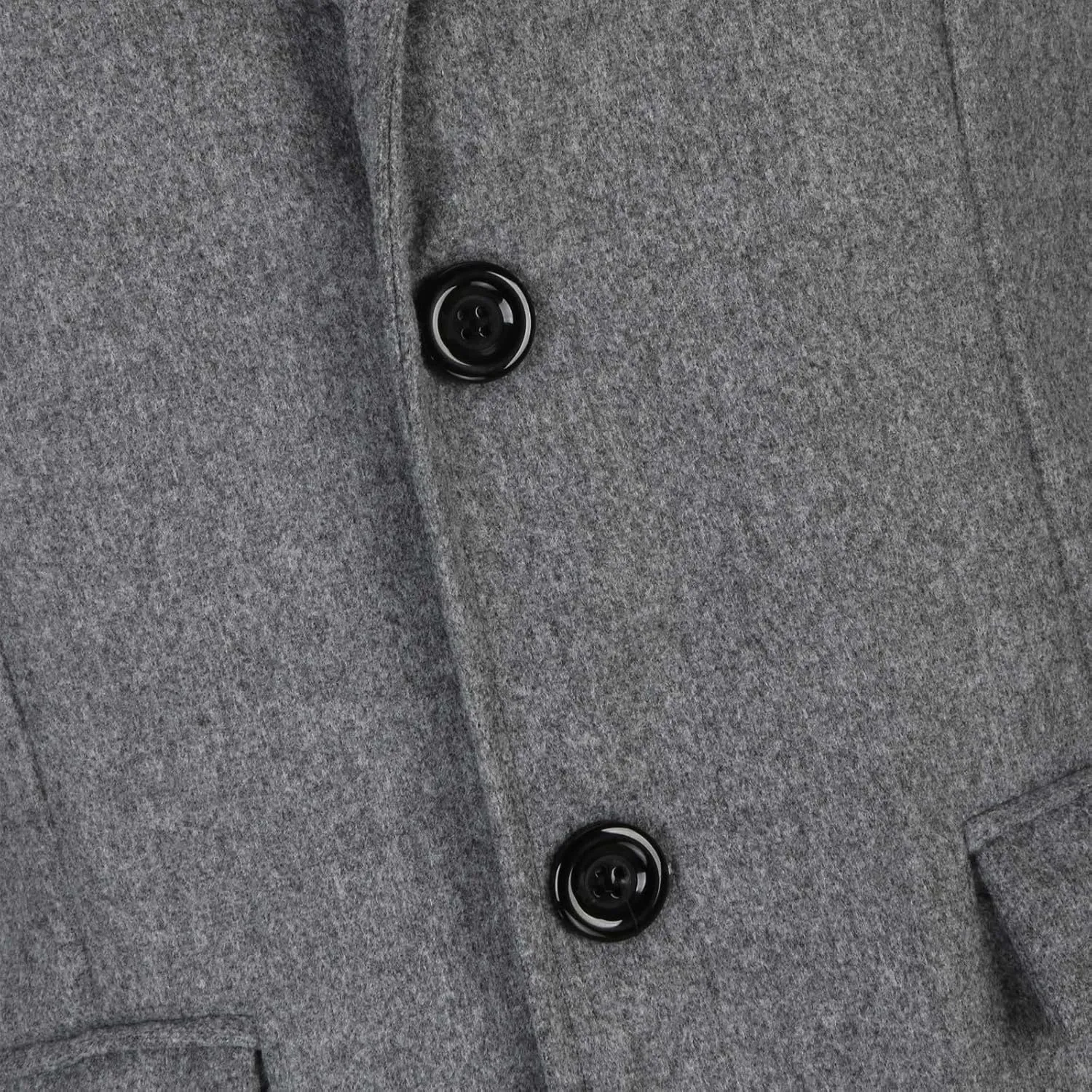 Mens Trench Coat-Slim Fit Notched Lapel Fall Winter Single Breasted Pea Coat Warm Business Long Jacket Overcoat