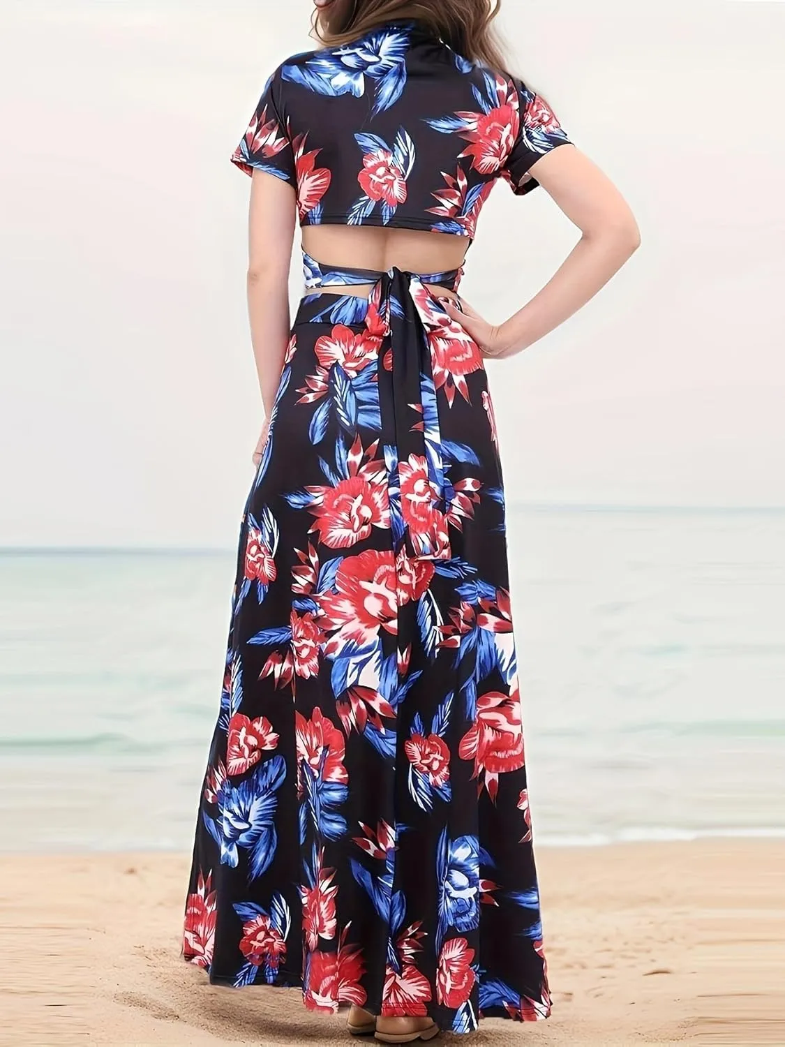 NASKY Exquisite Women's Long Maxi Skirt Sets in Mid - Length, Perfect for Ladies' Beach Getaways as Well as Daily Life