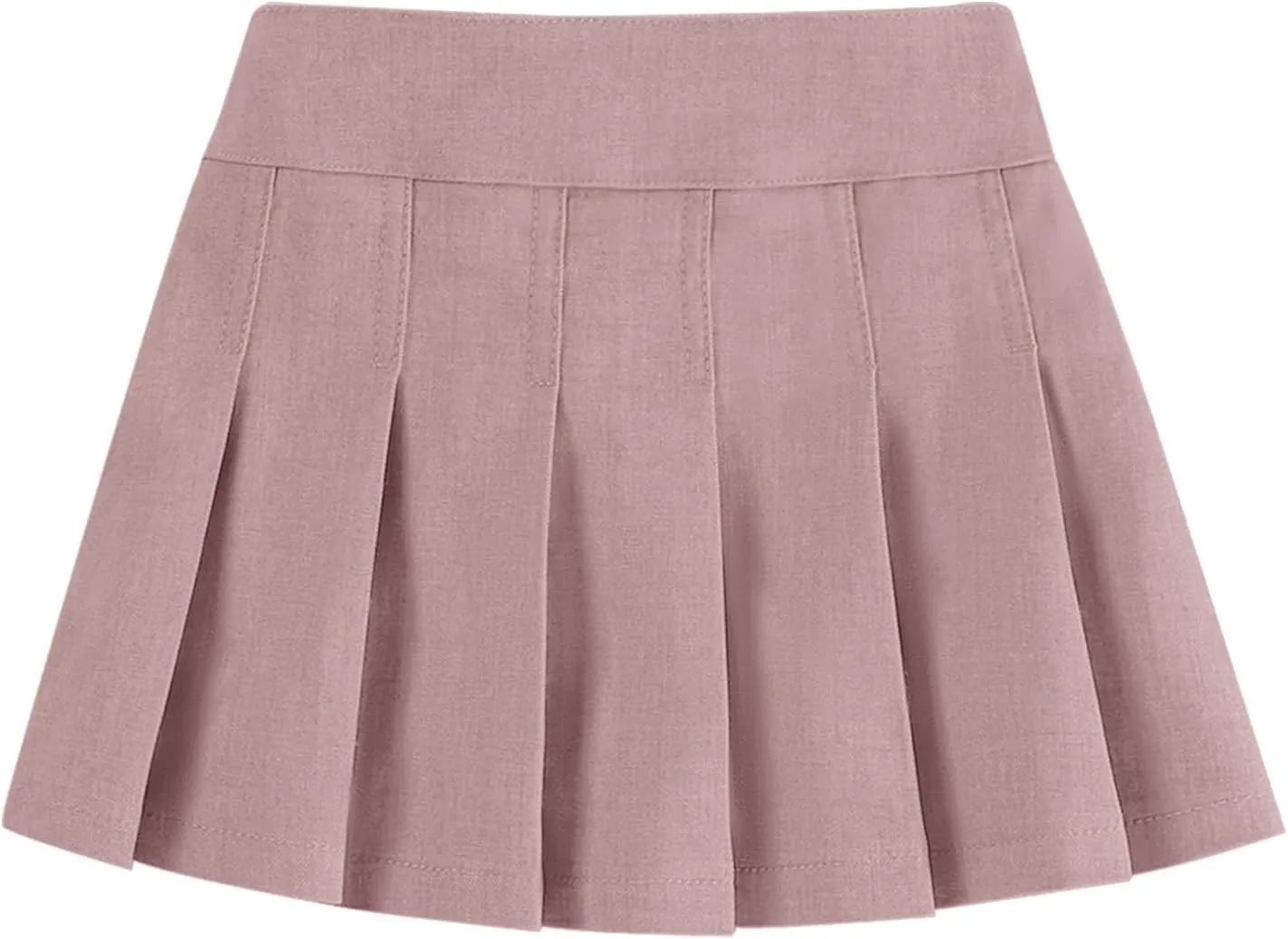 Neutocd Toddler Girls Skirts Skorts Denim Elastic Waistband Flared Pleated Skirts for Girls Kids Casual Stretchy Skater Skirt