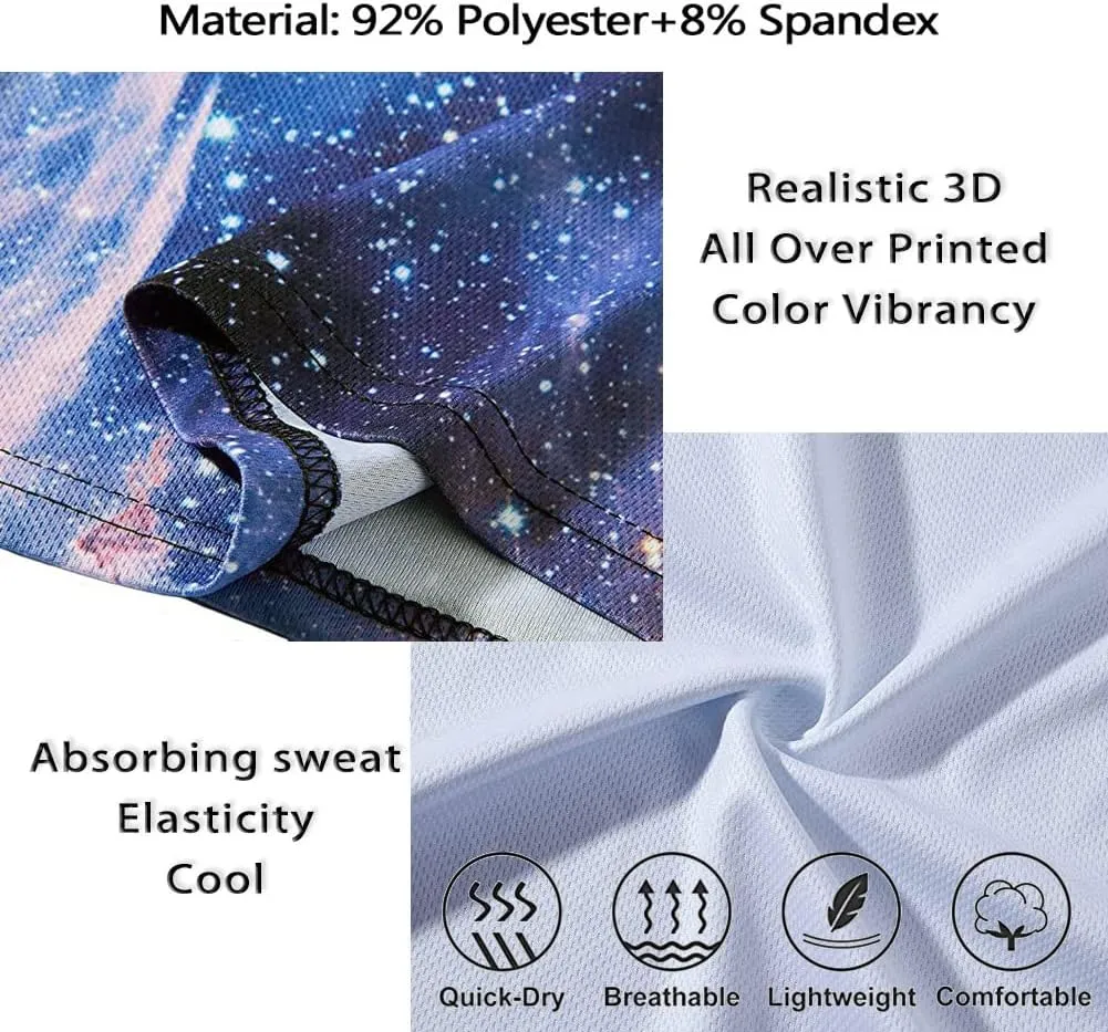 Norse Mythology Men's Shorts with Pockets, 3D Print Viking Tattoo Pants, Beach Vacation Quick Dry Gym Sport Shorts