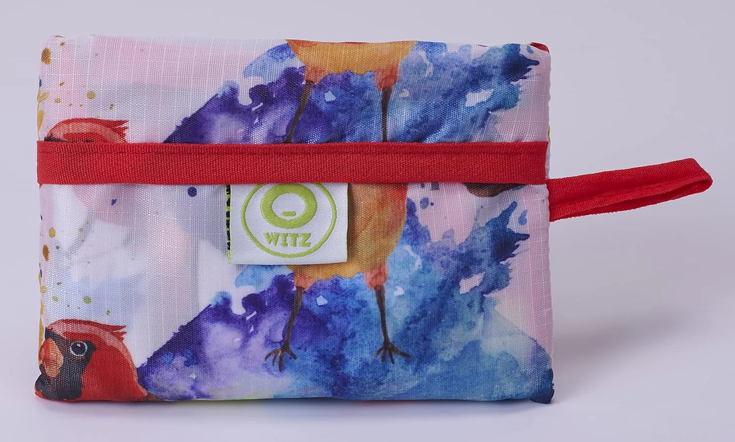 O-WITZ Reusable Grocery Bags | Vibrant Tote Bag For Groceries, Gym, Office, Beach, Toys & More | Washable Design | Large Handles For Maximum Convenience | Folds Into A Small Pouch, Colorful Cardinals