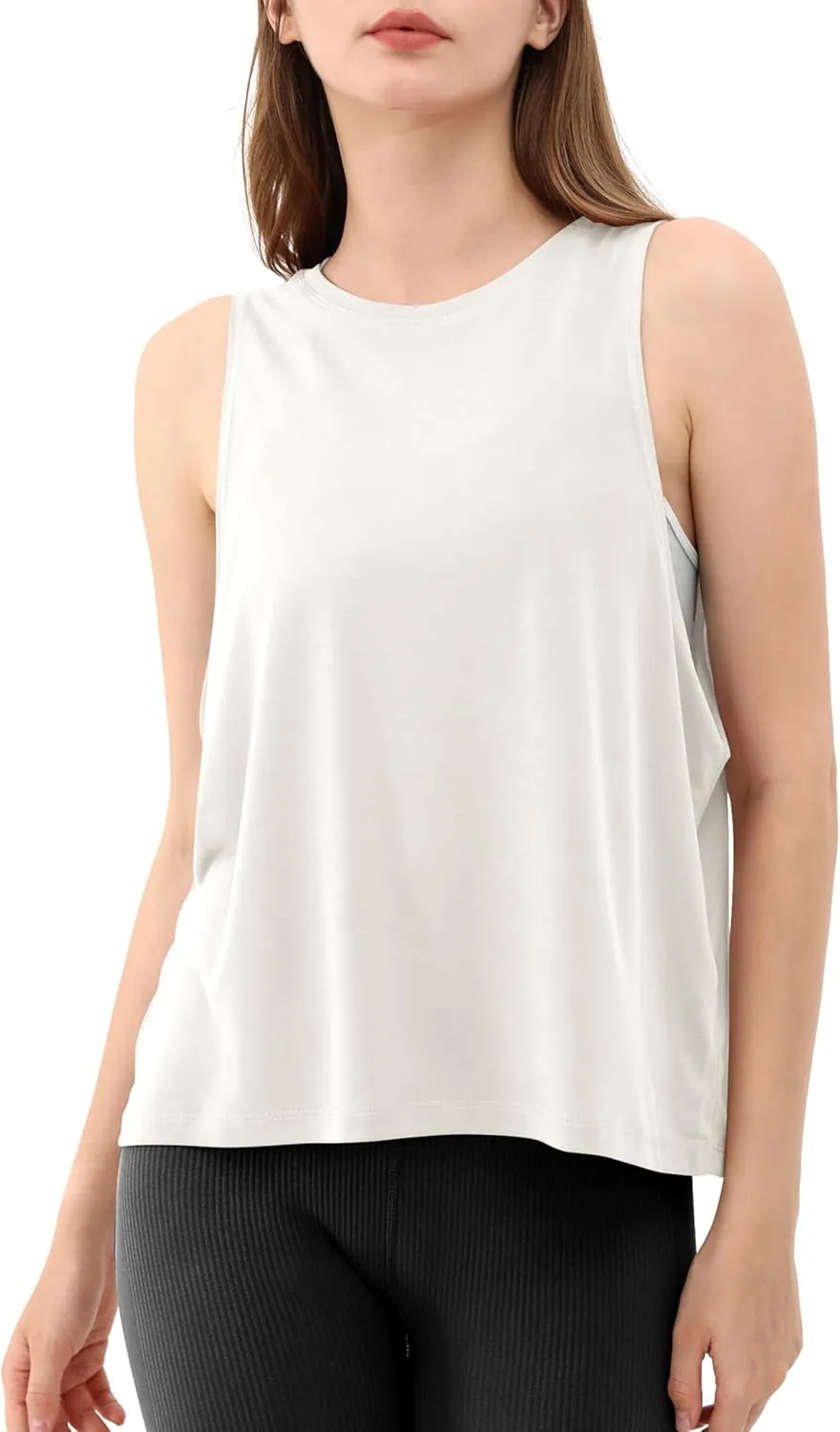 ODODOS 3-Pack Loose Tank Tops for Women Sleeveless Gym Athletic Workout Tops Yoga Shirts
