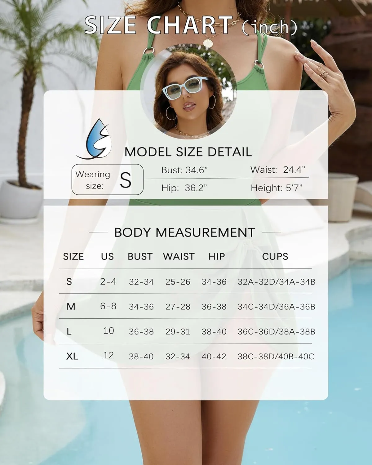 One Piece Swim Dresses Tummy Control Swimsuits for Women Modest Tie Knot Skirt Bathing Suits with Built in Bottom
