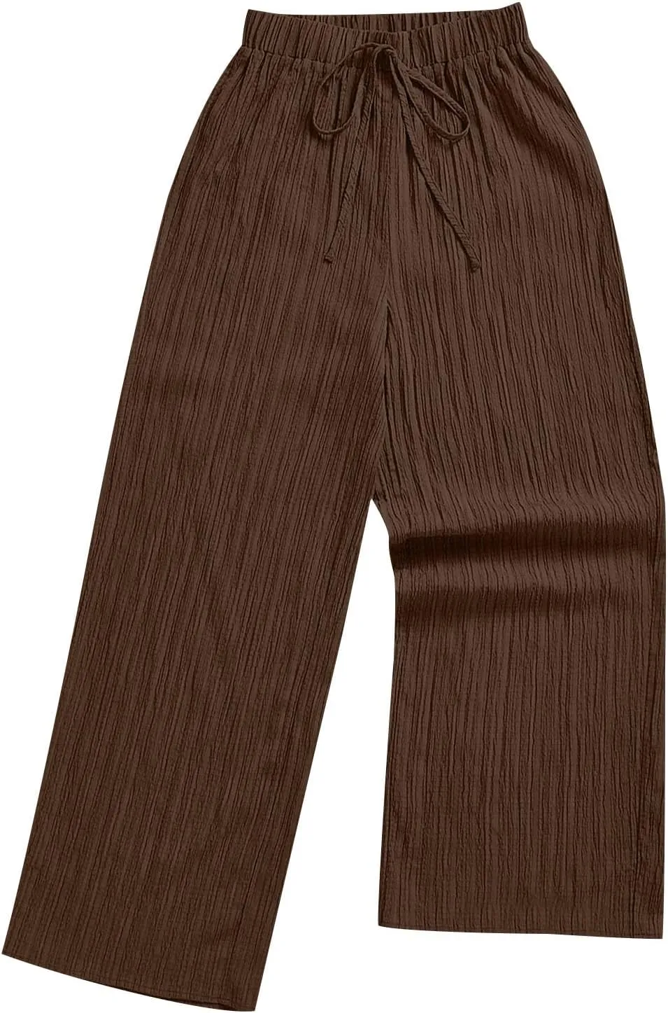 Pants for Womens Casual Elastic Waist Loose Fit Wide Leg Long Pant Summer Fashion Elastic Waist Sports Trousers