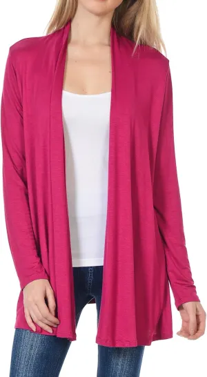 Pastel by Vivienne Women's Long Sleeve Jersey Cardigan