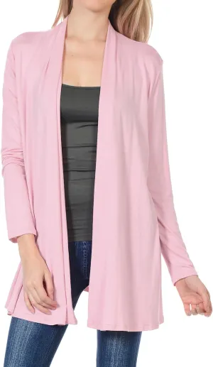 Pastel by Vivienne Women's Long Sleeve Jersey Cardigan