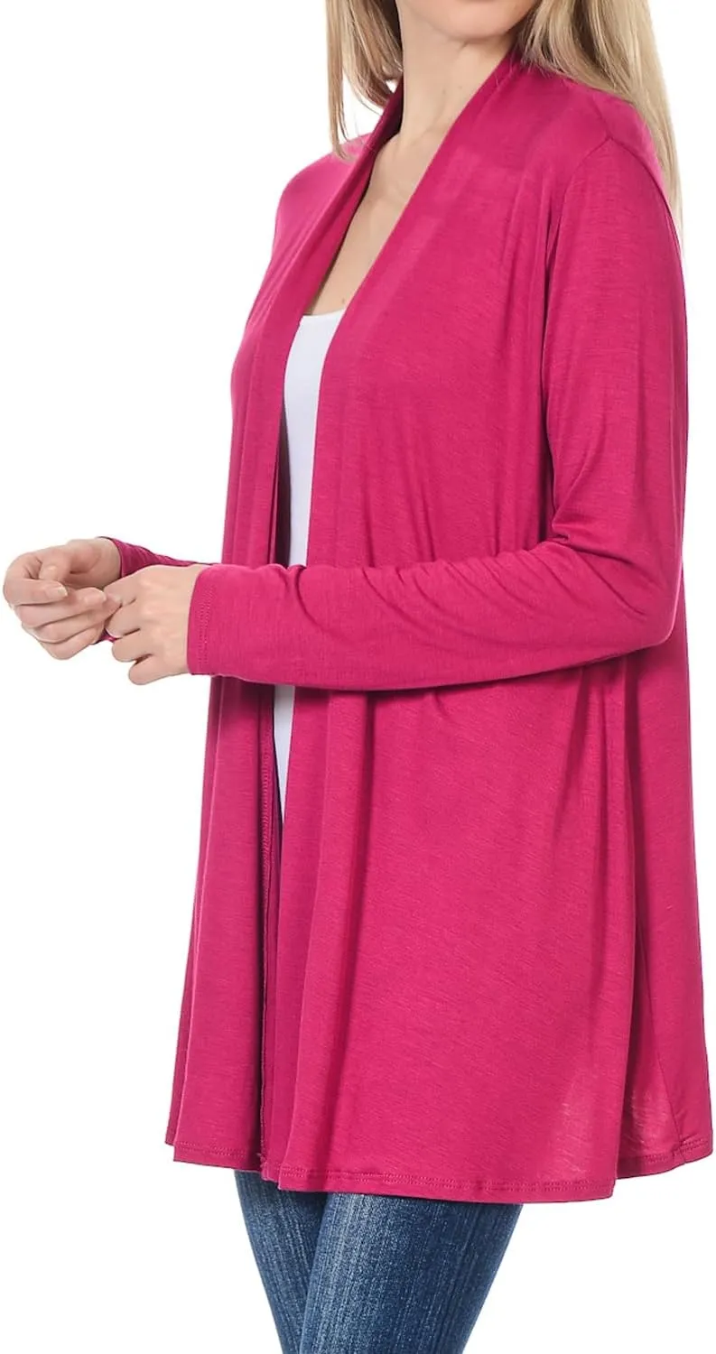 Pastel by Vivienne Women's Long Sleeve Jersey Cardigan