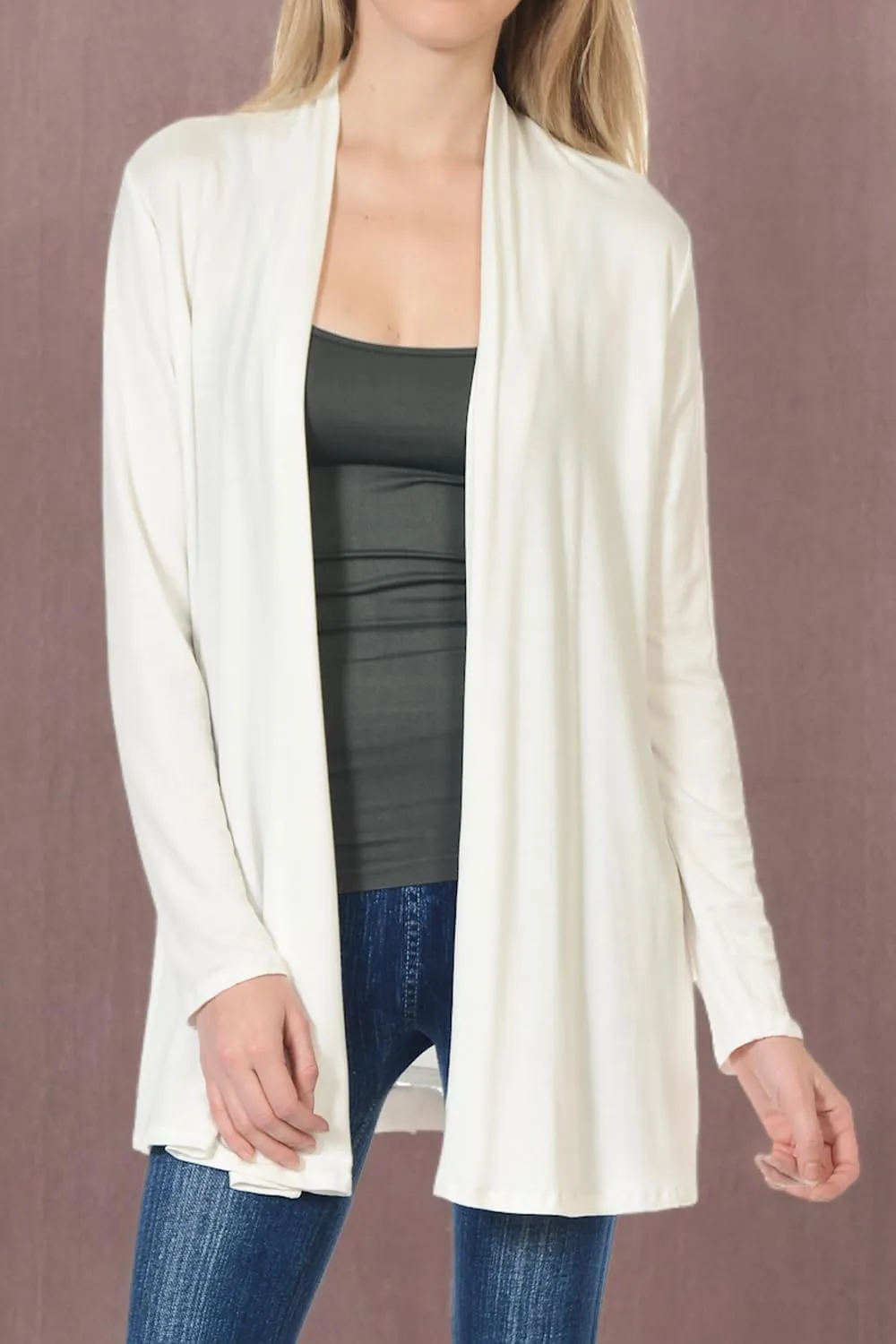 Pastel by Vivienne Women's Long Sleeve Jersey Cardigan