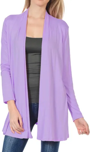 Pastel by Vivienne Women's Long Sleeve Jersey Cardigan