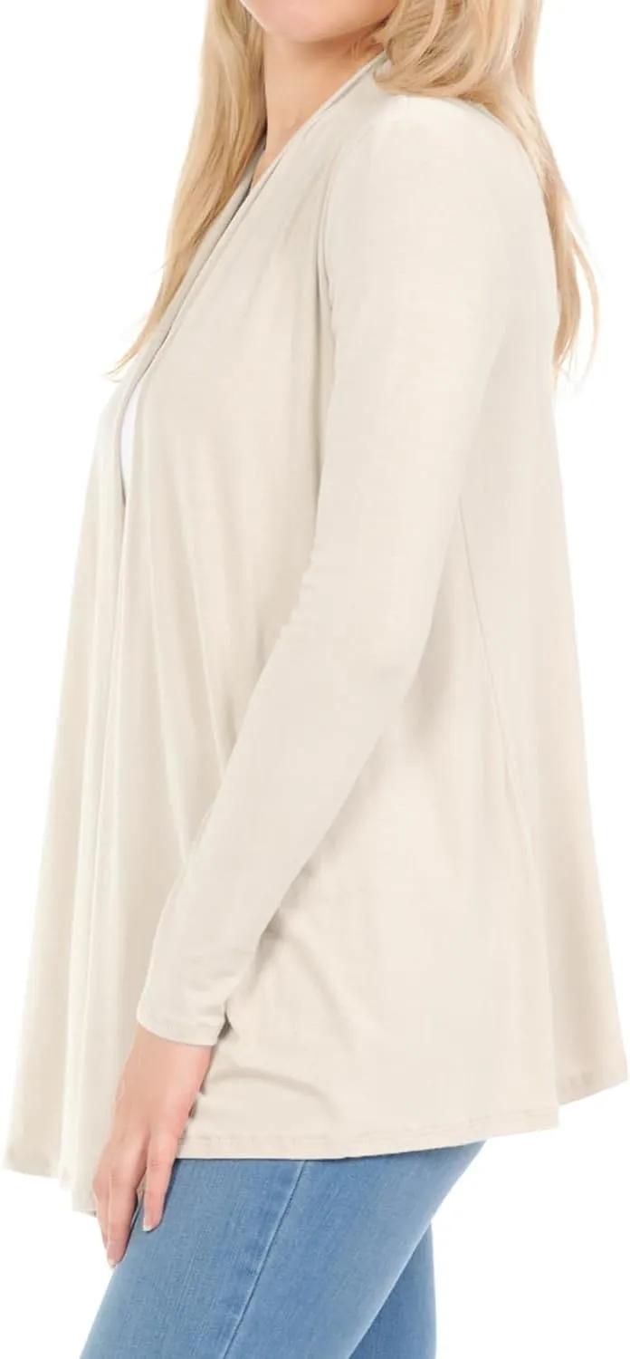 Pastel by Vivienne Women's Long Sleeve Jersey Cardigan