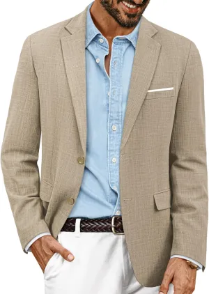 PJ PAUL JONES Mens Blazer Jackets Lightweight Casual Suits Stylish Sport Jacket for Men