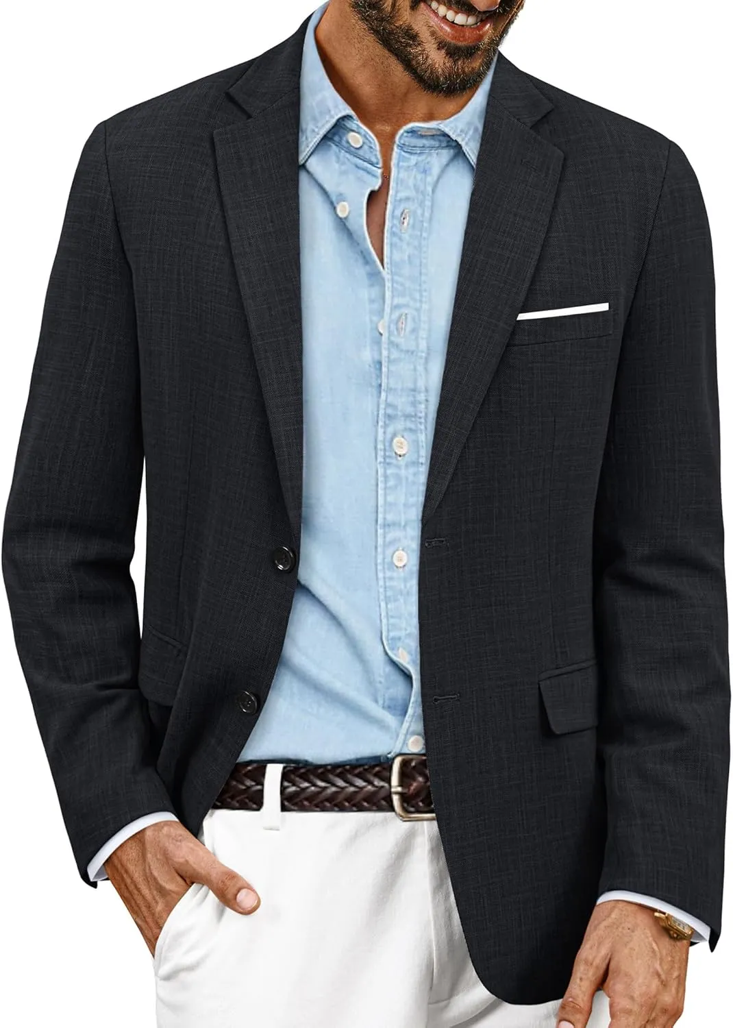 PJ PAUL JONES Mens Blazer Jackets Lightweight Casual Suits Stylish Sport Jacket for Men