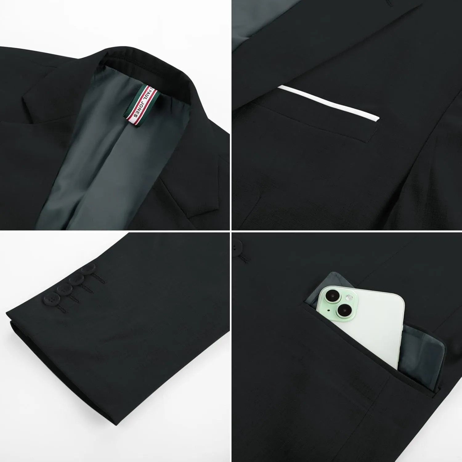 PJ PAUL JONES Mens Blazer Jackets Lightweight Casual Suits Stylish Sport Jacket for Men