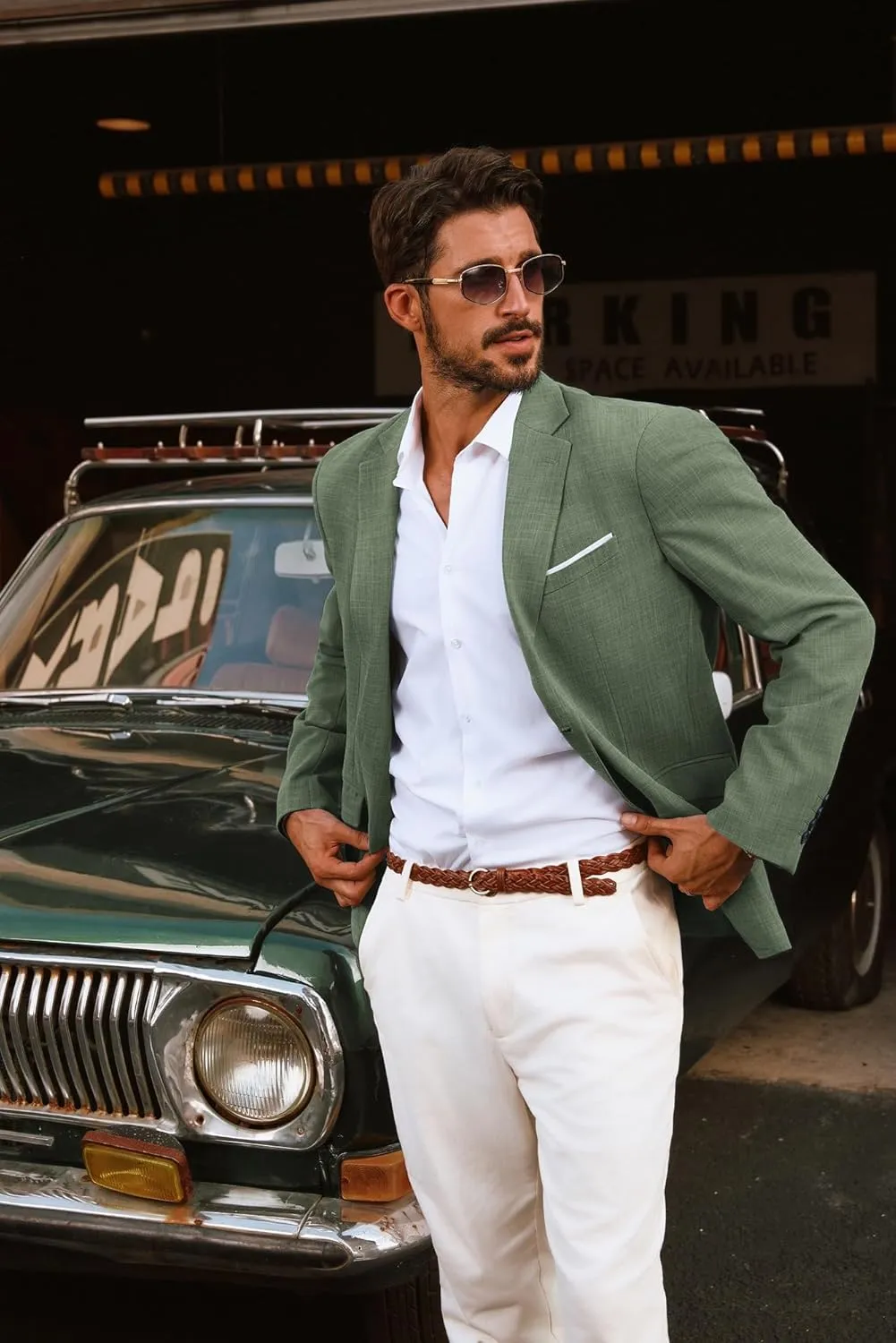 PJ PAUL JONES Mens Blazer Jackets Lightweight Casual Suits Stylish Sport Jacket for Men