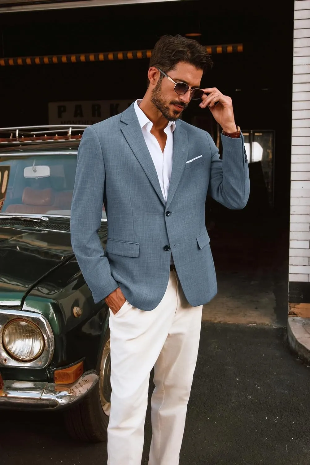 PJ PAUL JONES Mens Blazer Jackets Lightweight Casual Suits Stylish Sport Jacket for Men