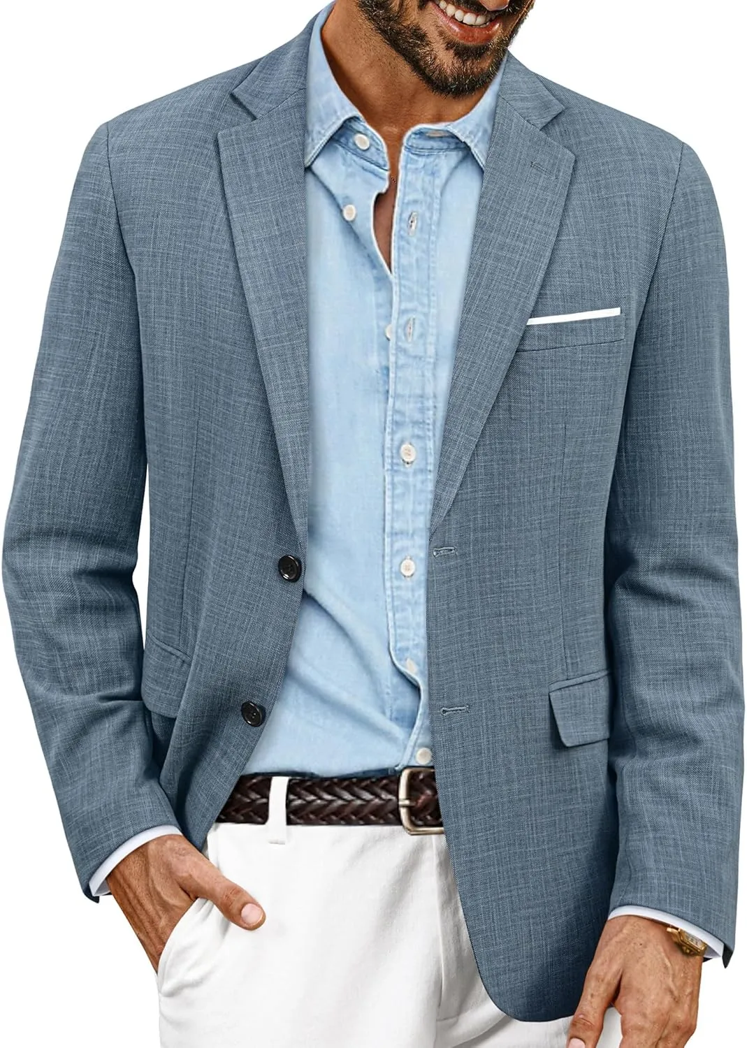 PJ PAUL JONES Mens Blazer Jackets Lightweight Casual Suits Stylish Sport Jacket for Men