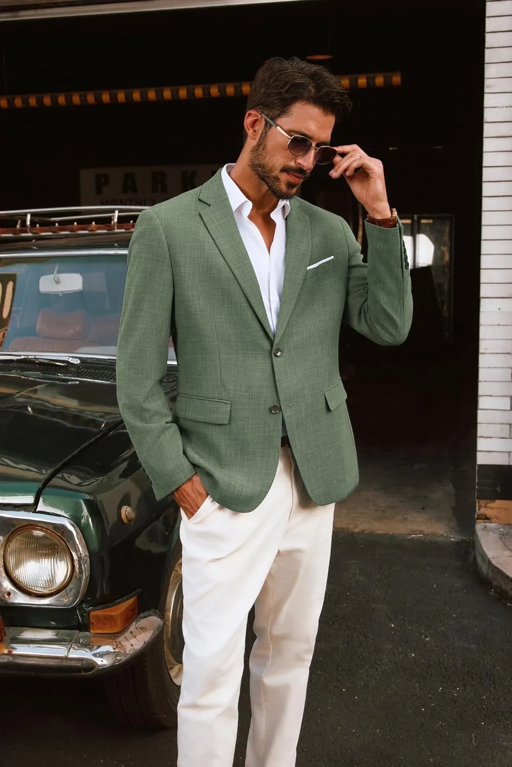PJ PAUL JONES Mens Blazer Jackets Lightweight Casual Suits Stylish Sport Jacket for Men