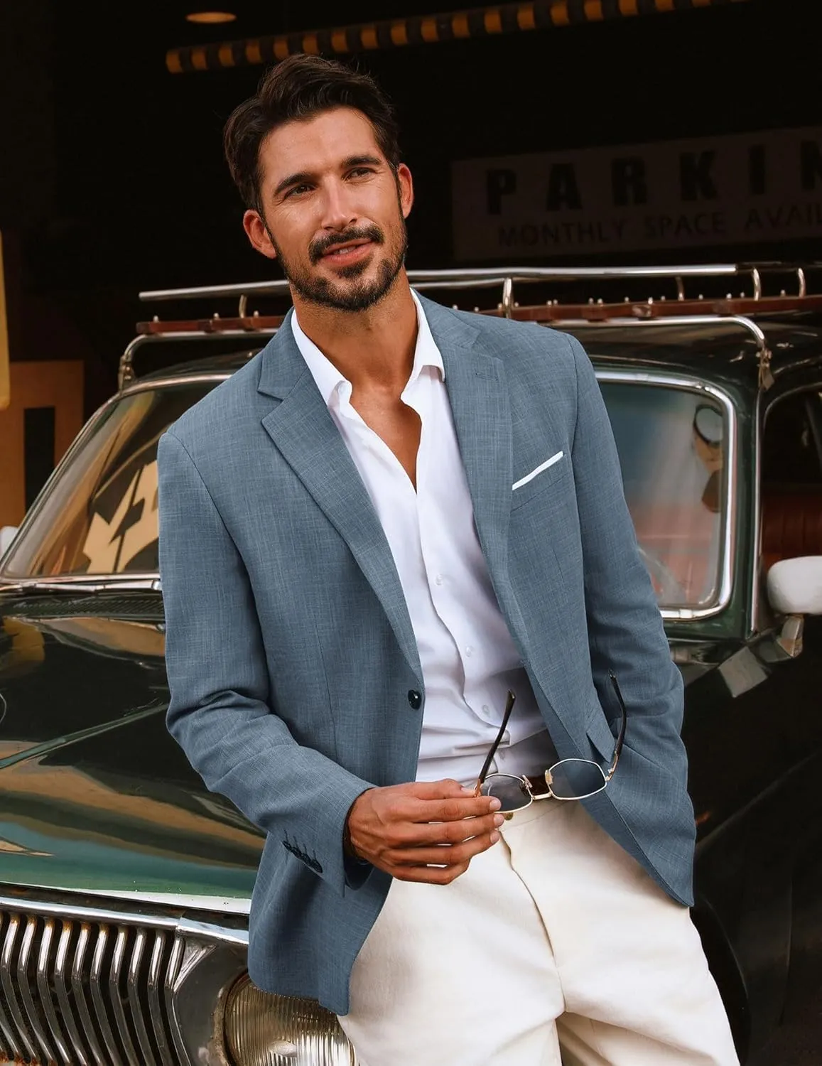 PJ PAUL JONES Mens Blazer Jackets Lightweight Casual Suits Stylish Sport Jacket for Men