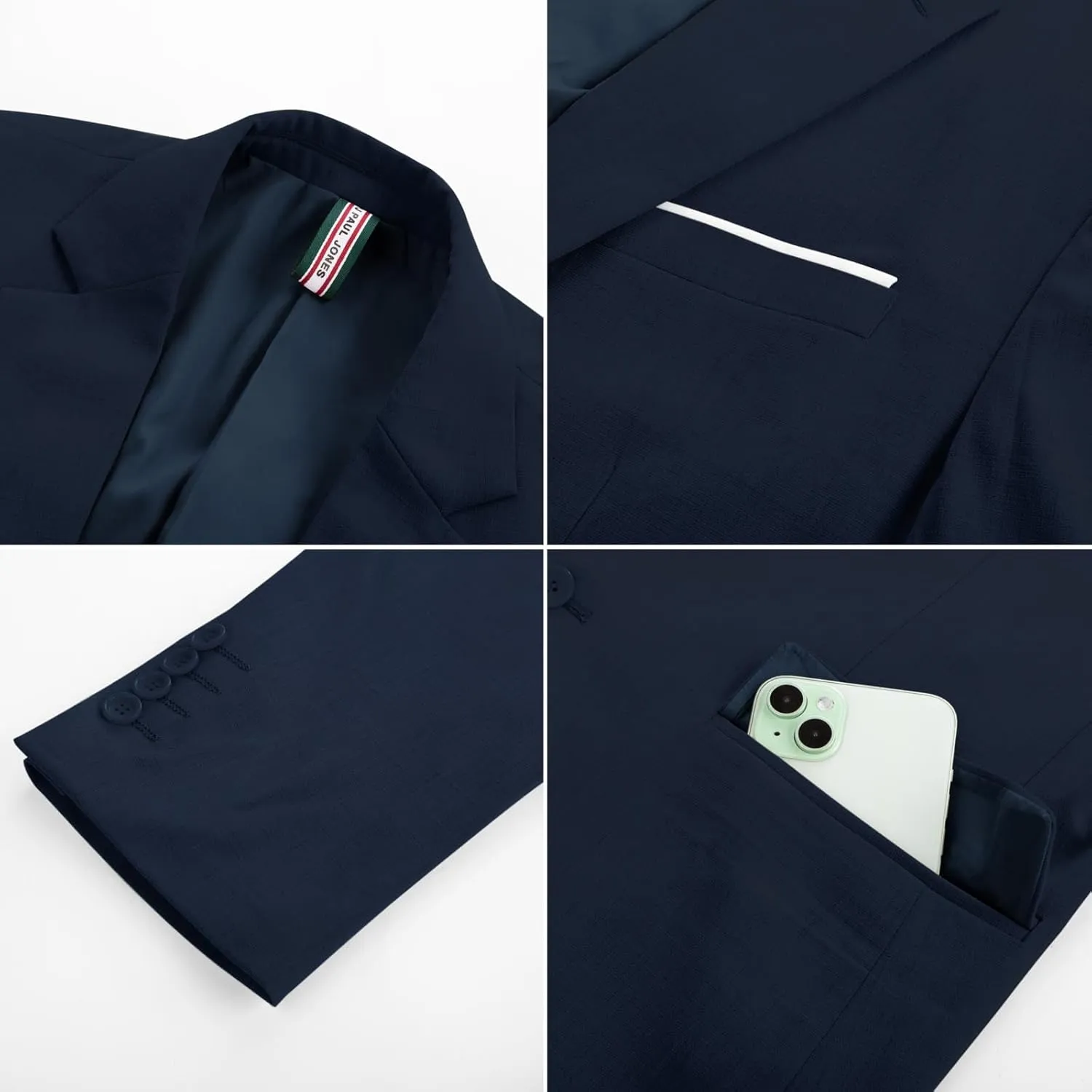 PJ PAUL JONES Mens Blazer Jackets Lightweight Casual Suits Stylish Sport Jacket for Men