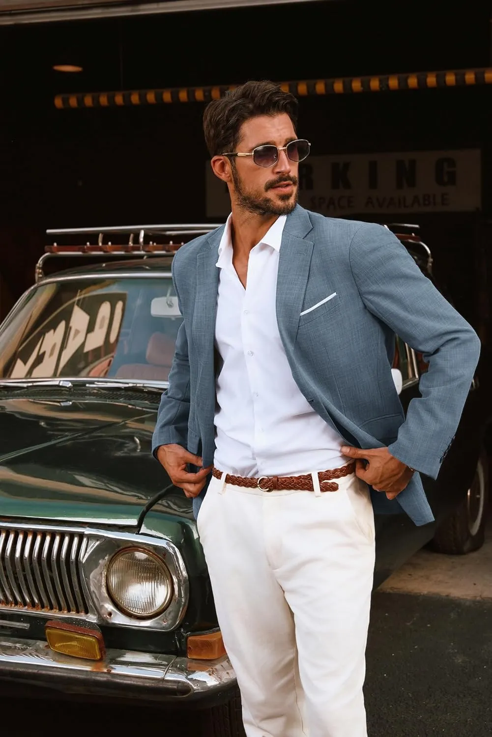 PJ PAUL JONES Mens Blazer Jackets Lightweight Casual Suits Stylish Sport Jacket for Men