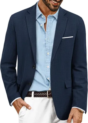 PJ PAUL JONES Mens Blazer Jackets Lightweight Casual Suits Stylish Sport Jacket for Men