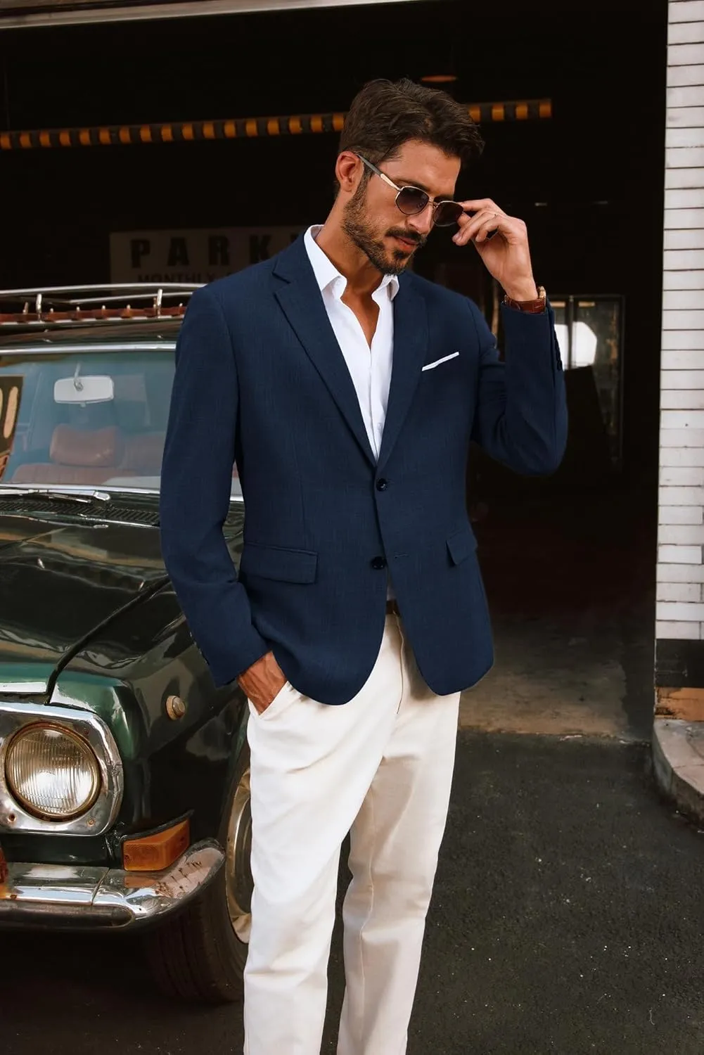 PJ PAUL JONES Mens Blazer Jackets Lightweight Casual Suits Stylish Sport Jacket for Men