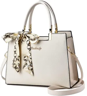PU Leather Shoulder Womens Lightweight Top Handle Crossbody Messenger for Work Travel Roomy Fashion Totes Handbag