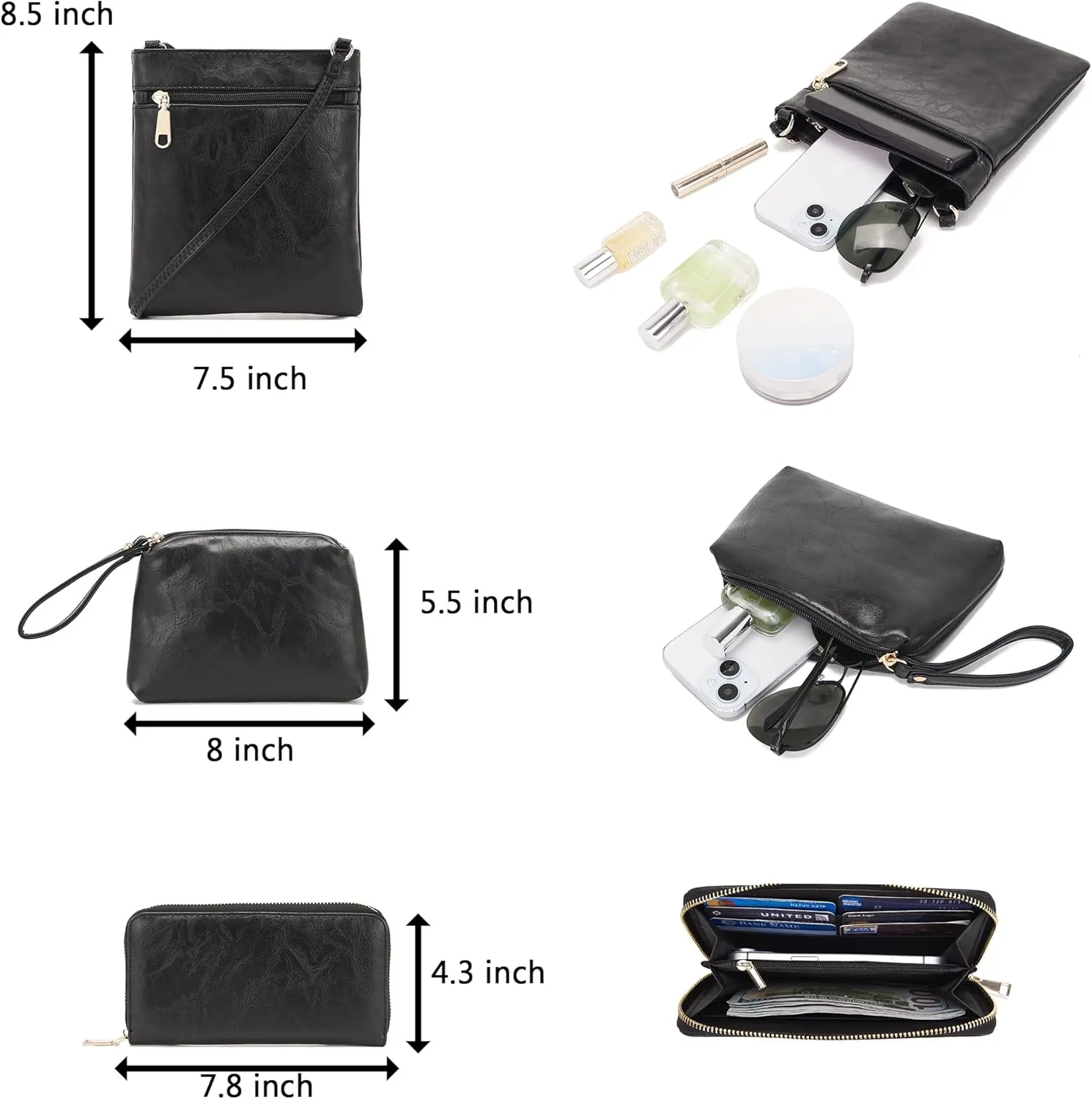 Purses For Women Handbags And Wallet Set Large Hobo Crossbody Bag Ladies Purse Totes 4 PCS
