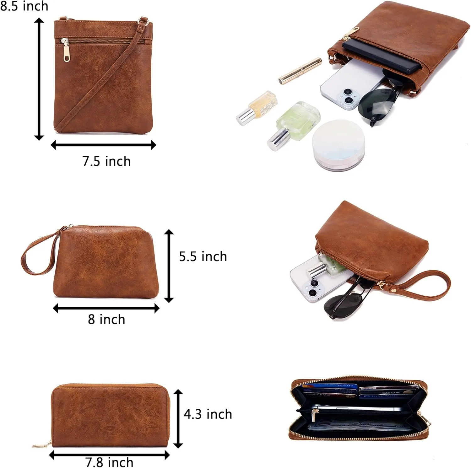Purses For Women Handbags And Wallet Set Large Hobo Crossbody Bag Ladies Purse Totes 4 PCS