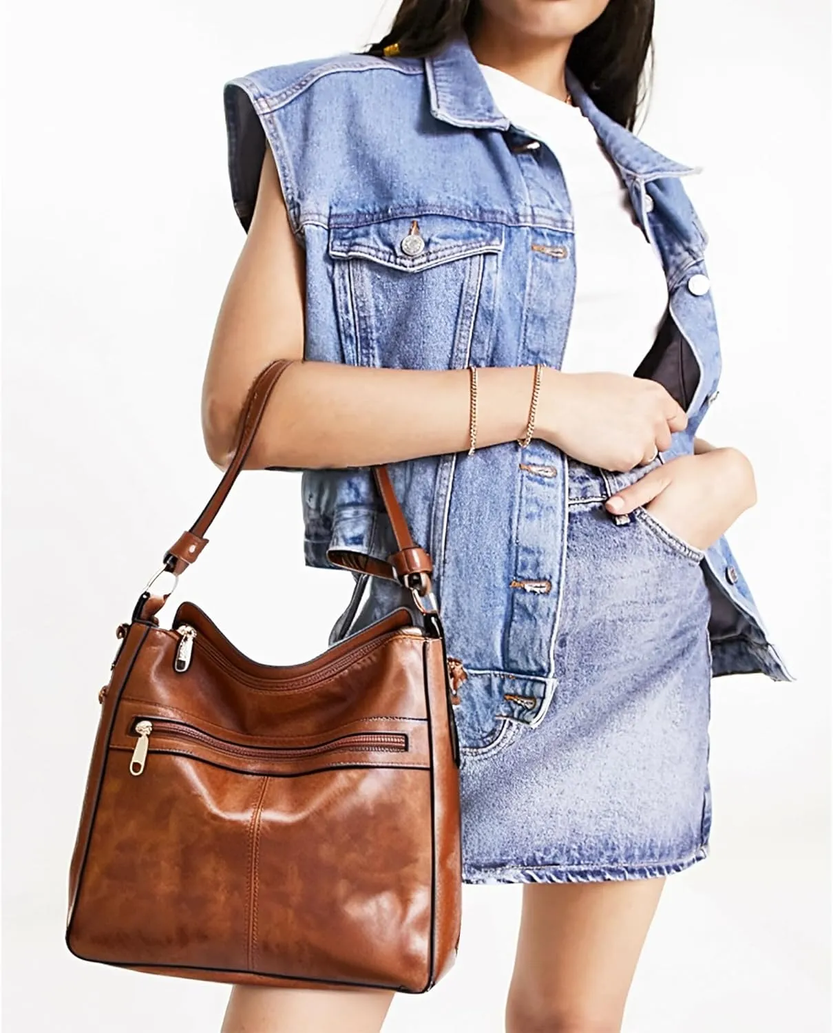 Purses For Women Handbags And Wallet Set Large Hobo Crossbody Bag Ladies Purse Totes 4 PCS