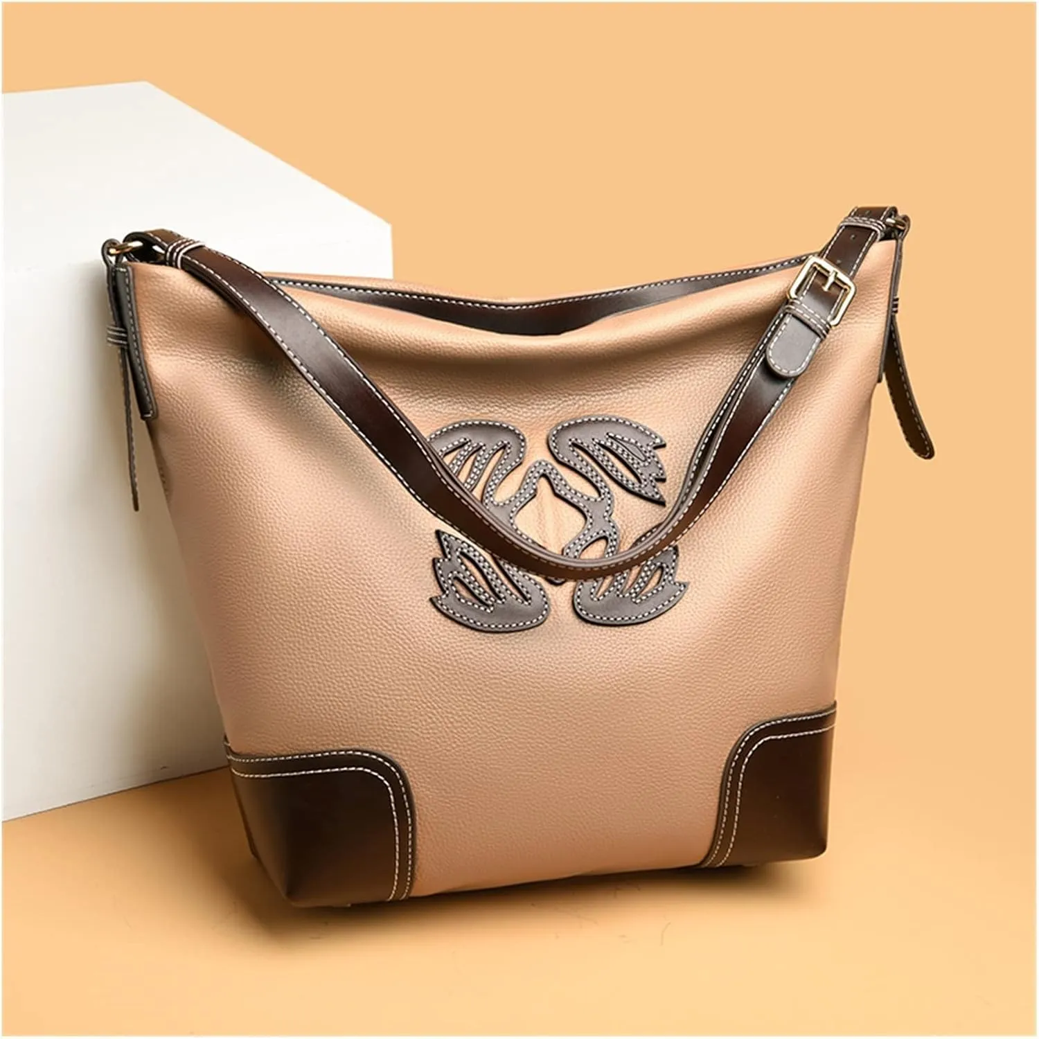 Quality Soft Leather Luxury Handbags For Women Bags Totes High Capacity Bucket Shoulder Bags Ladies Handbag
