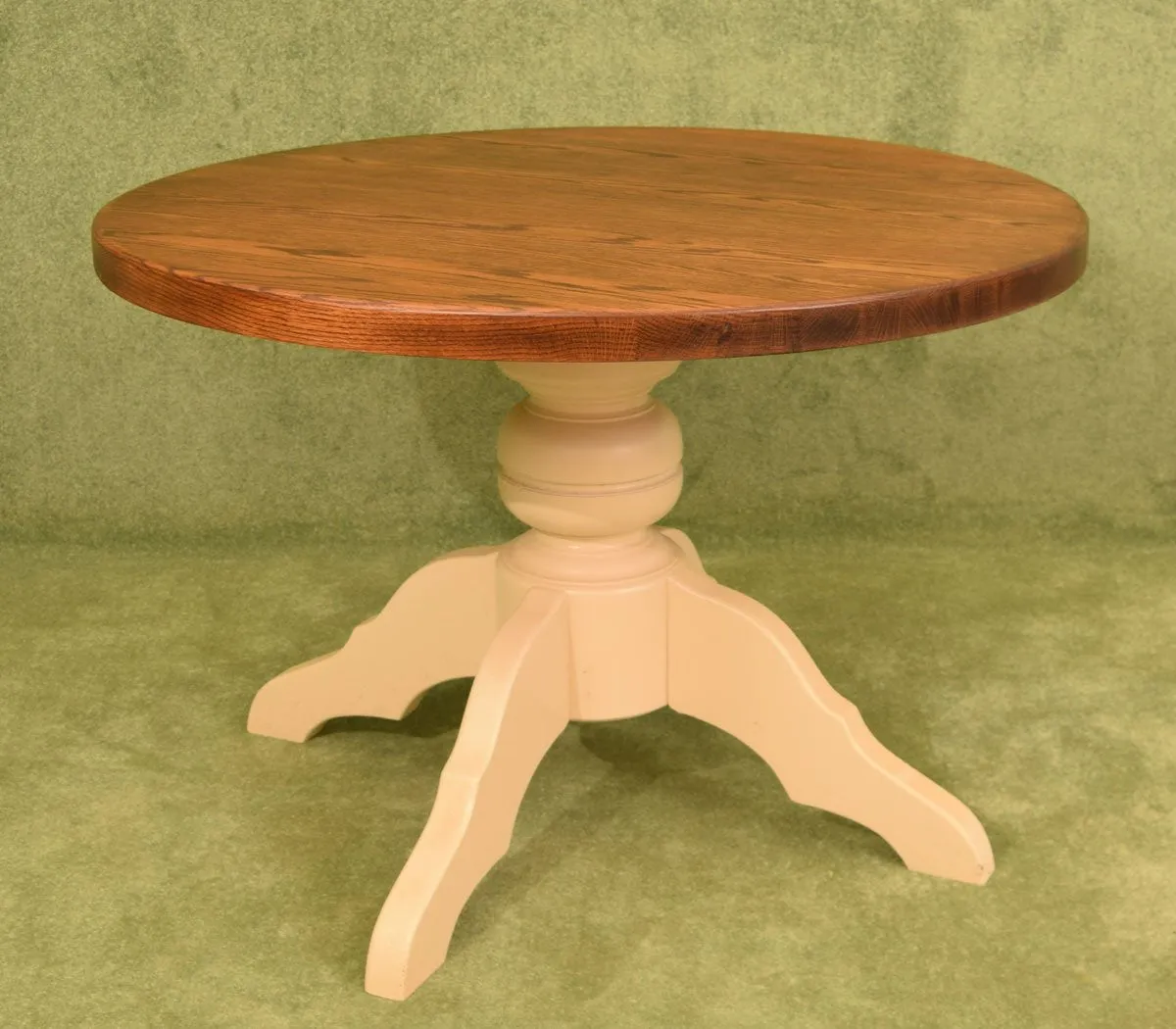 Rustic Painted Dutch Oak Table & 4 Chairs