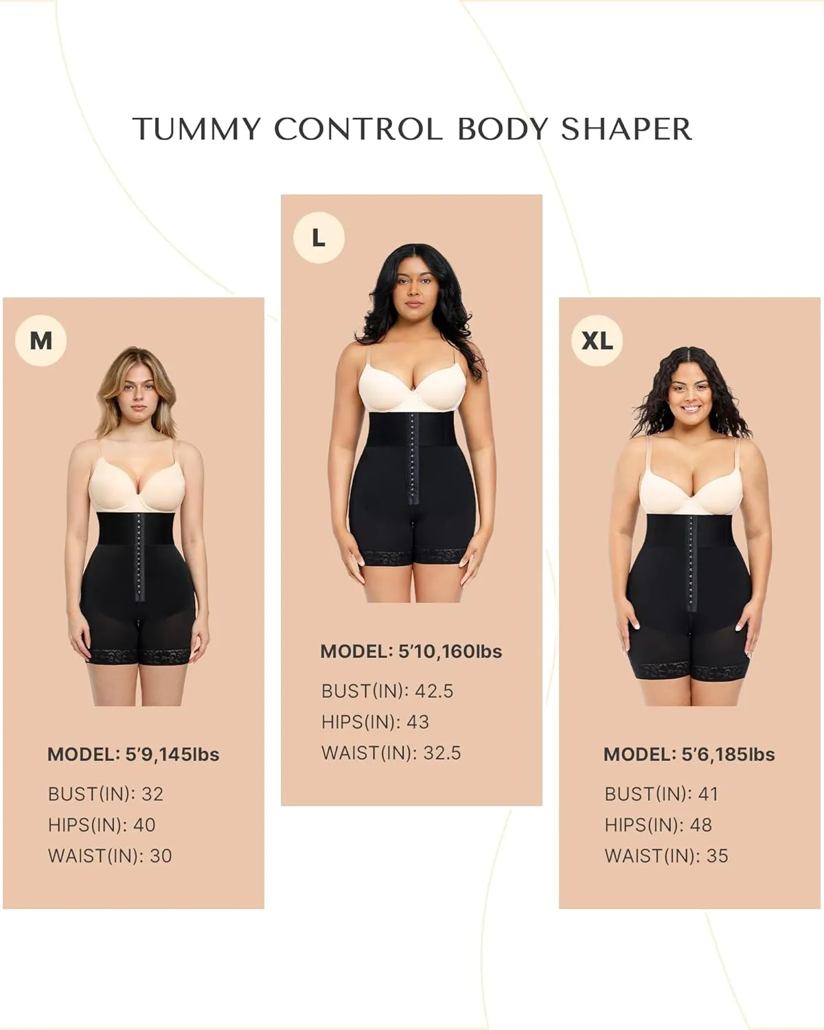 SHAPELLX High Waisted Body Shaper Shorts Shapewear for Women Tummy Control Thigh Slimming Slip Shorts Butt Lifting Shapewear