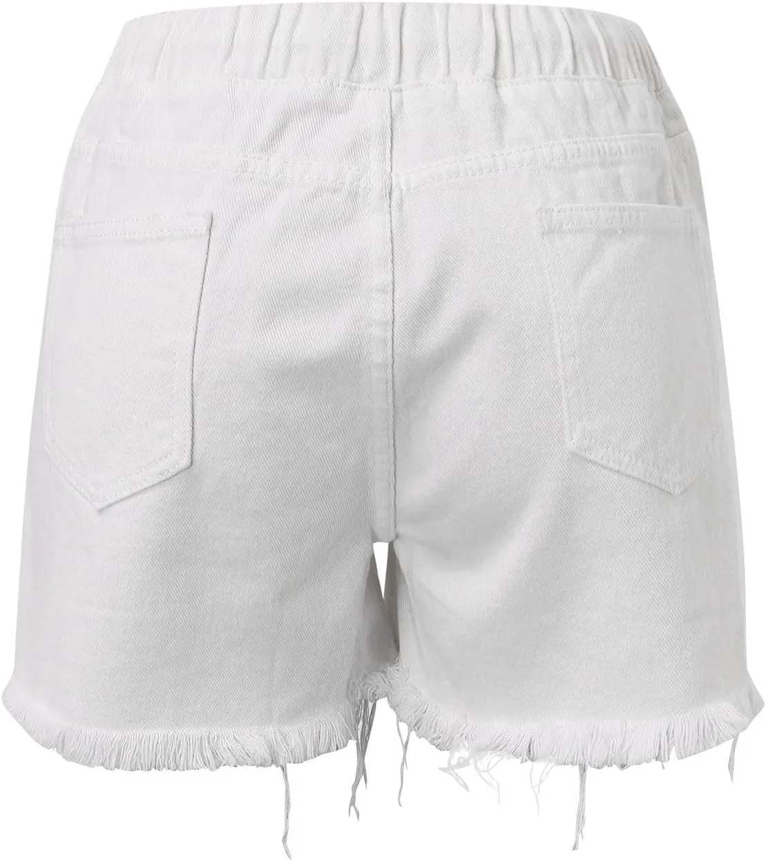 Shorts for Women Denim High Waisted 5 Inch Inseam Stretchy Denim Short Pants Casual Summer Lounge Jean Bike Shorts