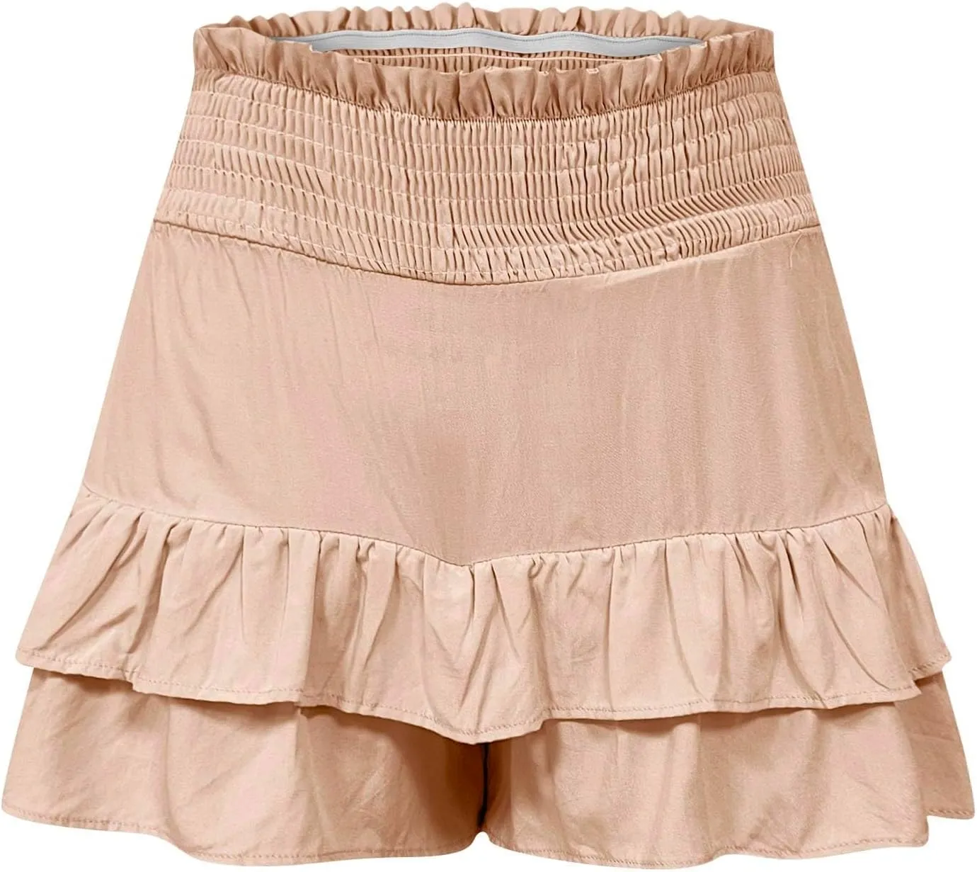 Shorts for Women Ruffled Hem High Waisted Flowy Casual Summer Skirt Shorts Loose Fit Resort Wear Fashion Clothes