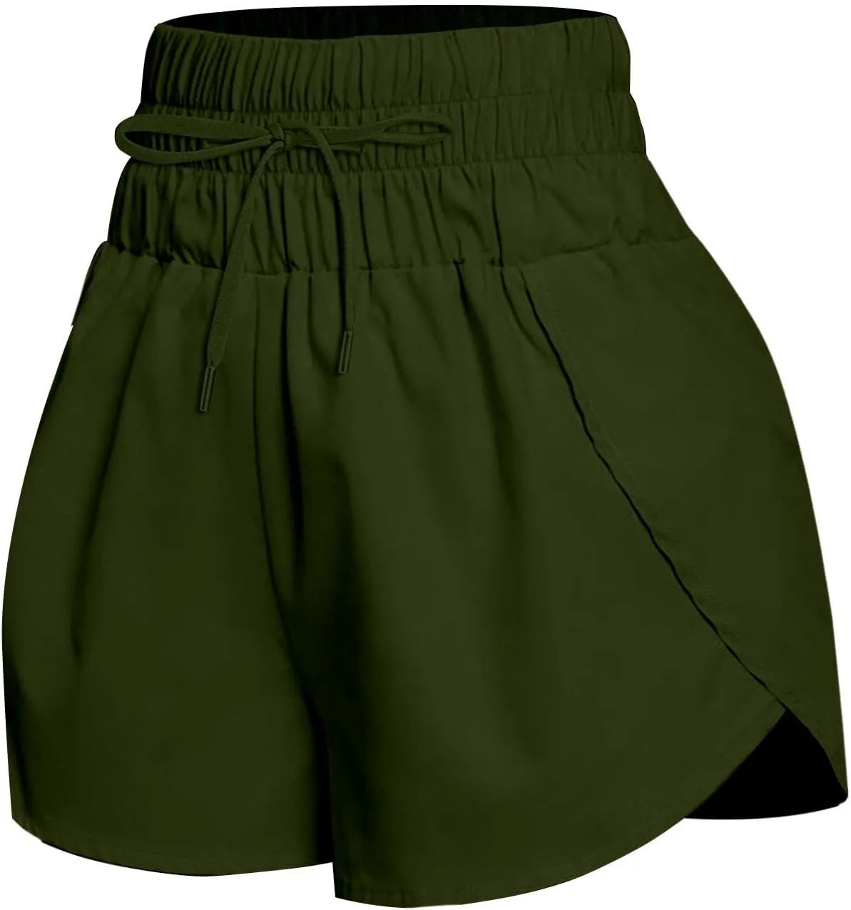 Shorts for Women Summer Casual Wide Leg Loose High Waist Elastic Dressy Beach Shorts 2025 Outfits Comfy Clothes