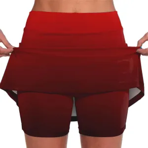 Skorts Skirts for Women Dressy High Waist Tummy Control Skirts Sports Workout Casual Loose Clothes with Pockets