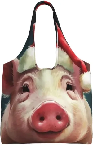Smiling Canvas Tote Bag Aesthetic Large Shoulder Bags Reusable Shopping Bags for Women Grocery Bag Purse