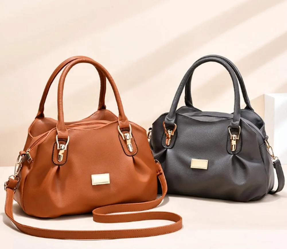 Soft Vegan Leather Handbag for Women Fashion Shoulder Crossbody Bag Large Totes Elegant Handbag Casual Purse