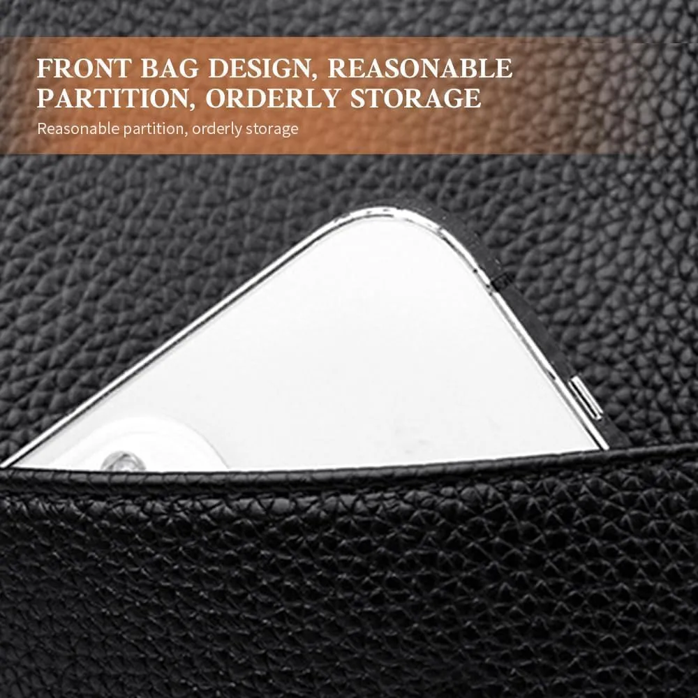 Solid Color Simple Genuine Leather Shoulder Bag, Genuine Leather Bucket Tote Bag, Women Large Capacity Totes Crossbody Bag